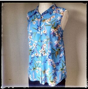 ♦️Ocean Blue Semi Sheer Tumic Top From H&M FINAL PRICE